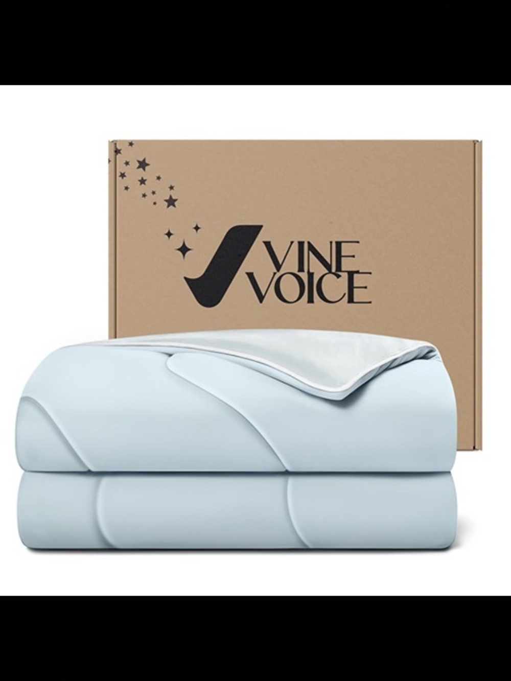 Light Blue Comforter - Cooling & Breathable